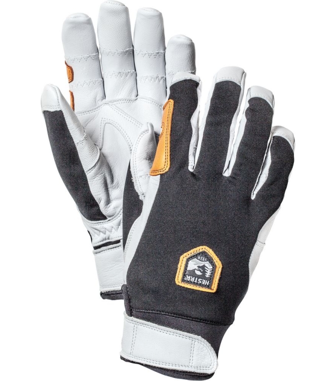 Hestra Hestra Ergo Grip Active - 5 finger 100100_black / black 32950 100100_Black / Black Hestra wintersportkleding 32950 licht grijs bij Leerentveldvrijetijd.nl