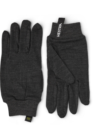 Hestra Hestra Merino Wool Liner Active - 5 finger Charcoal