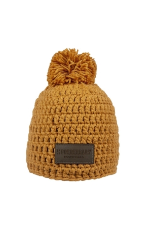 Poederbaas Poederbaas Beanie Short Pompom Essential Orange Poederbaas Poederbaas Beanie Short Pompom Essential Orange
