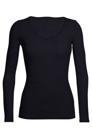 Icebreaker Icebreaker Wmns Siren LS Sweetheart 001 Black