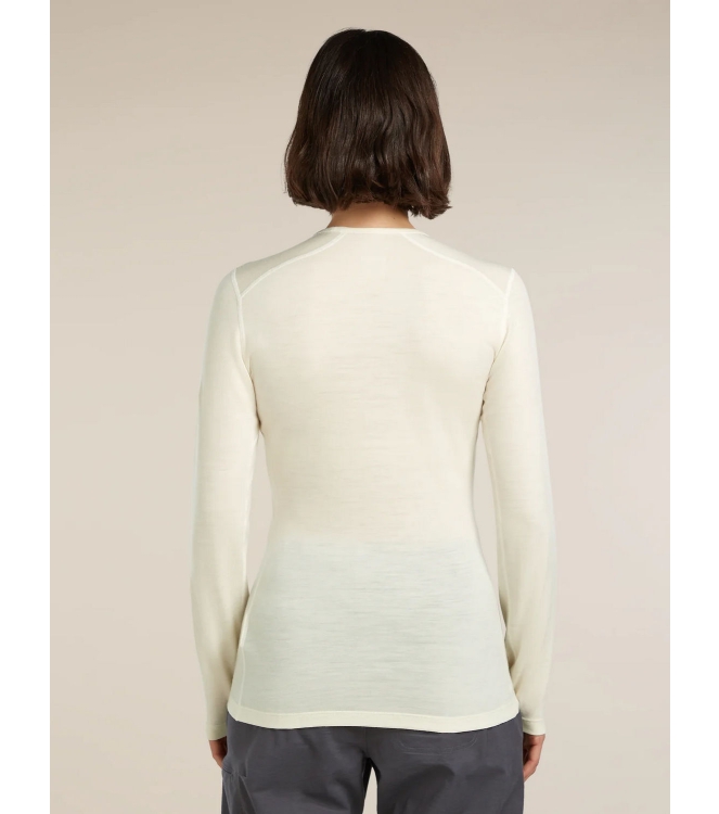 Icebreaker Icebreaker Wmns 200 Oasis LS Crewe 0001_undyed IB104375 0001_Undyed Icebreaker wintersportkleding IB104375 jeans bij Leerentveldvrijetijd.nl