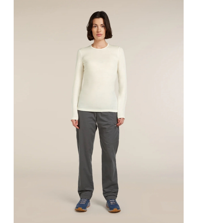 Icebreaker Icebreaker Wmns 200 Oasis LS Crewe 0001_undyed IB104375 0001_Undyed Icebreaker wintersportkleding IB104375 jeans bij Leerentveldvrijetijd.nl