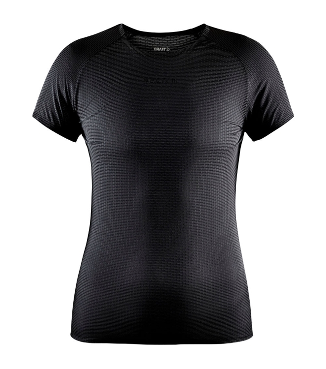 Craft Craft Pro Dry Nanoweight SS Women black 1908854 999000 black Craft wintersportkleding 1908854 999000 licht grijs bij Leerentveldvrijetijd.nl