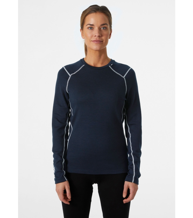 Helly Hansen Helly Hansen W Lifa Merino Midweight Crew navy 49378_596 Navy Helly Hansen wintersportkleding 49378_596 antraciet bij Leerentveldvrijetijd.nl