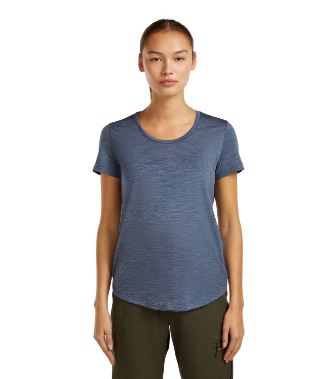 Icebreaker Icebreaker W Mer 125 Cool-Lite Sphere III SS Scoop a901_dawn hthr IB0A56ZP A901_Dawn Hthr Icebreaker fleeces en truien IB0A56ZP antraciet bij Leerentveldvrijetijd.nl