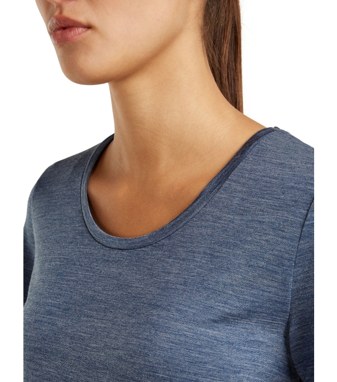 Icebreaker Icebreaker W Mer 125 Cool-Lite Sphere III SS Scoop a901_dawn hthr IB0A56ZP A901_Dawn Hthr Icebreaker fleeces en truien IB0A56ZP antraciet bij Leerentveldvrijetijd.nl