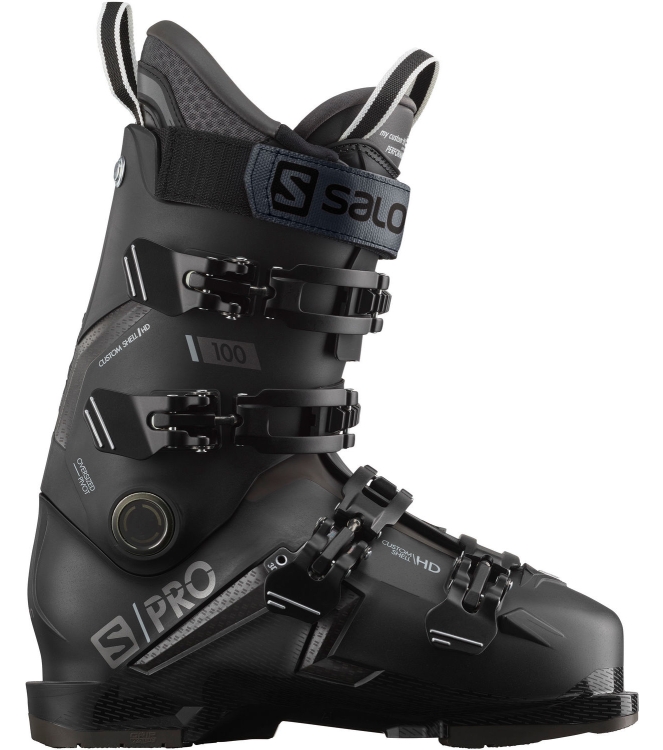 Salomon Salomon S/Pro 100 Gw black/belluga/ds L41481600 Black/Belluga/DS Salomon wintersport schoenen L41481600 licht grijs bij Leerentveldvrijetijd.nl