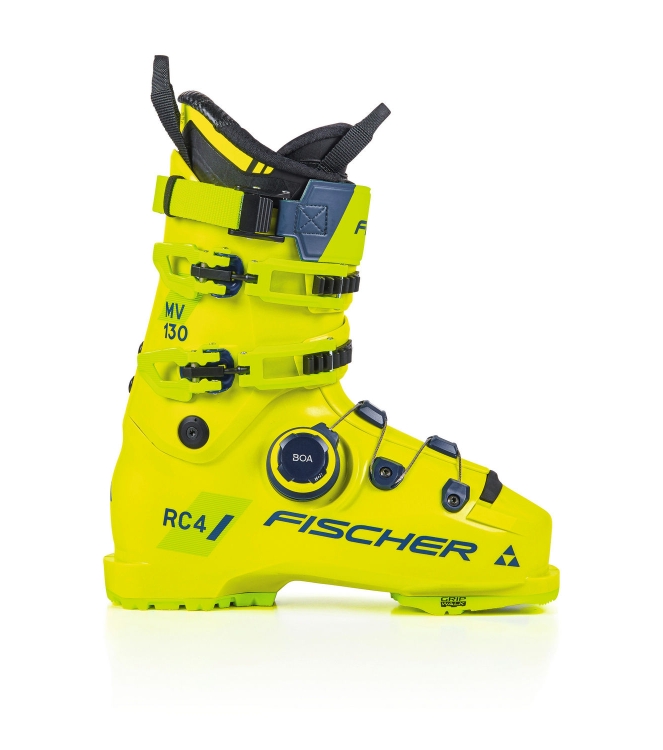 Fischer Fischer RC4 130 MV BOA VAC GW yellow / yellow U06123V Yellow / Yellow Fischer wintersport schoenen U06123V groen bij Leerentveldvrijetijd.nl