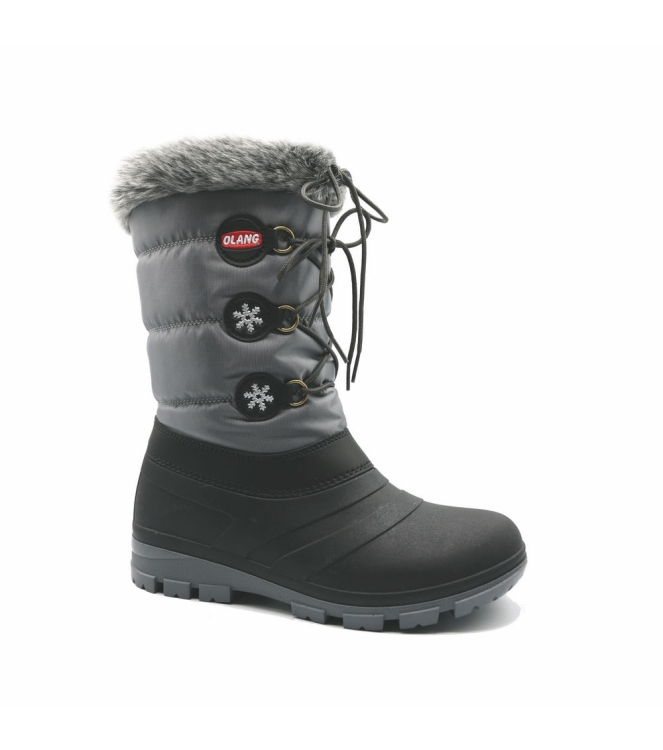 Olang Olang Patty Kid snowboot rubbervoet antracite OL Patty Kid Antracite Olang wintersport schoenen OL Patty Kid lichtblauw bij Leerentveldvrijetijd.nl