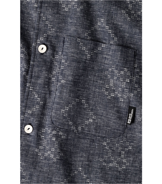 Jack Wolfskin Jack Wolfskin Karana Shirt M night blue 1404021_1010 night blue Jack Wolfskin fleeces en truien 1404021_1010 antraciet bij Leerentveldvrijetijd.nl