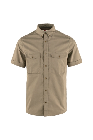Fjällräven Fjällräven Ovik Air Stretch SS Shirt M Suede Brown Fjällräven Fjällräven Ovik Air Stretch SS Shirt M Suede Brown