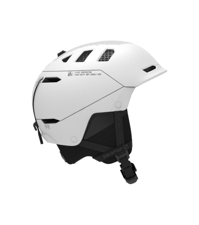Salomon Salomon Husk Prime Skihelm white L41528600 White Salomon wintersport accessoires L41528600 roze bij Leerentveldvrijetijd.nl