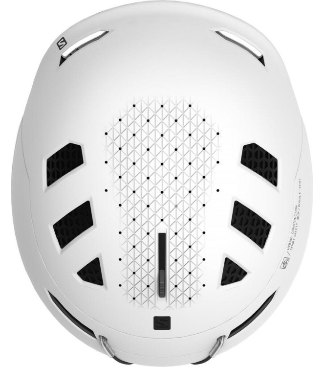 Salomon Salomon Husk Prime Skihelm white L41528600 White Salomon wintersport accessoires L41528600 roze bij Leerentveldvrijetijd.nl