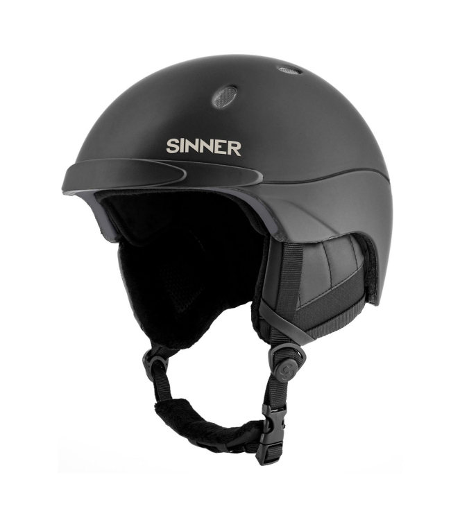 Sinner Sinner Titan skihelm 10g_matte black SIHE-120 10G_Matte Black Sinner wintersport accessoires SIHE-120 licht grijs bij Leerentveldvrijetijd.nl