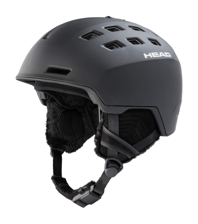 Head Head Rev skihelm black 323611 Black Head wintersport accessoires 323611 licht grijs bij Leerentveldvrijetijd.nl