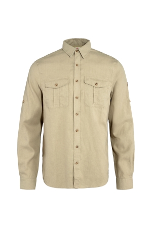 Fjällräven Fjällräven Övik Travel Shirt LS M Sand Stone Fjällräven Fjällräven Övik Travel Shirt LS M Sand Stone